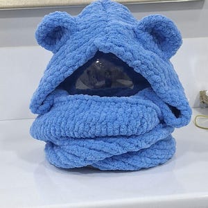 クマのフード帽子、パーカーのパターン、スカーフ