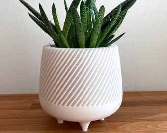 KLEBU - plant pot | Planter | Suitable for cacti, succulents, flowers and smaller plants | 3D printing