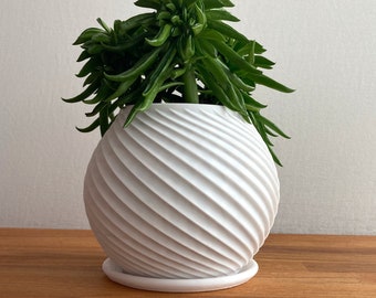 KEBRIS - plant pot | Planter | Suitable for cacti, succulents, flowers and smaller plants | 3D printing