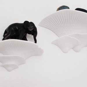 Innovative Mushroom Shaped Wall Shelf 3x Two-piece removable and minimalist storage system, comes with screws image 6