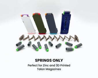 Magazine Springs for Nerf 3D-Printed Zinc/Talon Magazines - Full Length