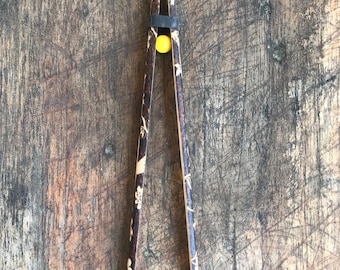 Toast tongs, 21 cm long, max. width 3.6 cm, for removing toast or toast from the toaster, handmade, hand-decorated