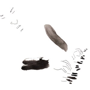 Carte de voeux pianiste papier mat, carte double 13.9 x 10.7 cm, dessin contemporain de Rodrigo Pareja.