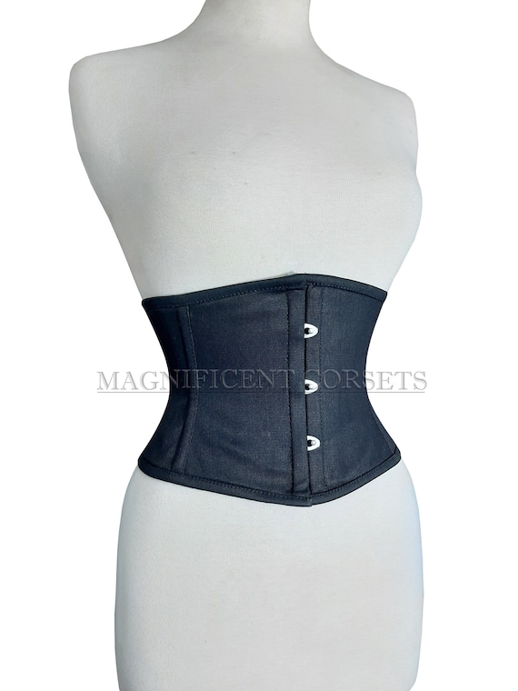 Cotton Corset , Women's Underbust Waist Trainer Corset , Steel