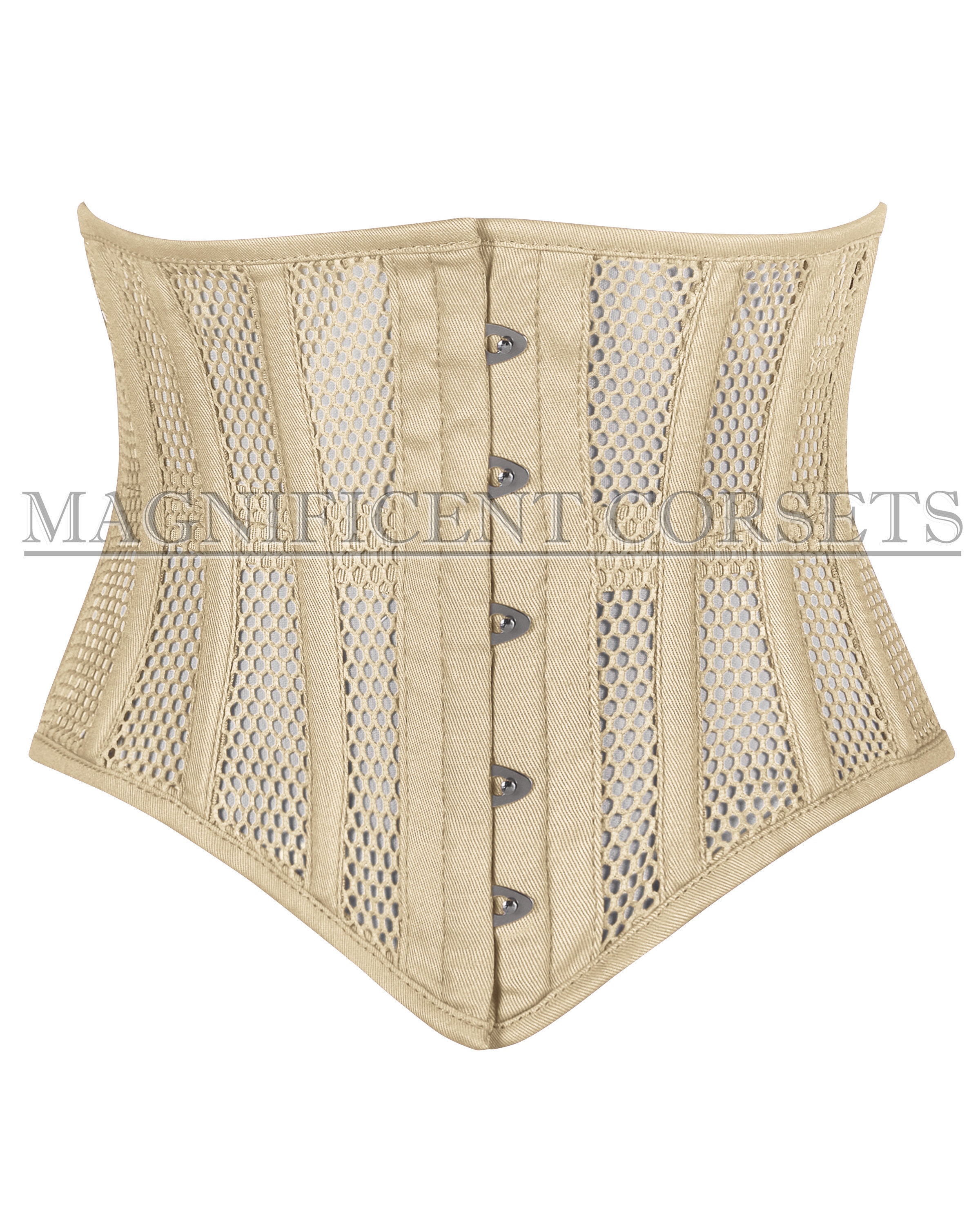 Heavy Duty Costume Mesh Steel Boned Mesh Corset , Waist Trainer Waspie  Cincher Multi Colour Underbust Corset 