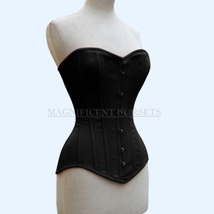 All Colors Available , Cotton Corset Overbust Double Steel Boned Longline Corset Multi Colour Heavy Duty Corset Waist Training Corset