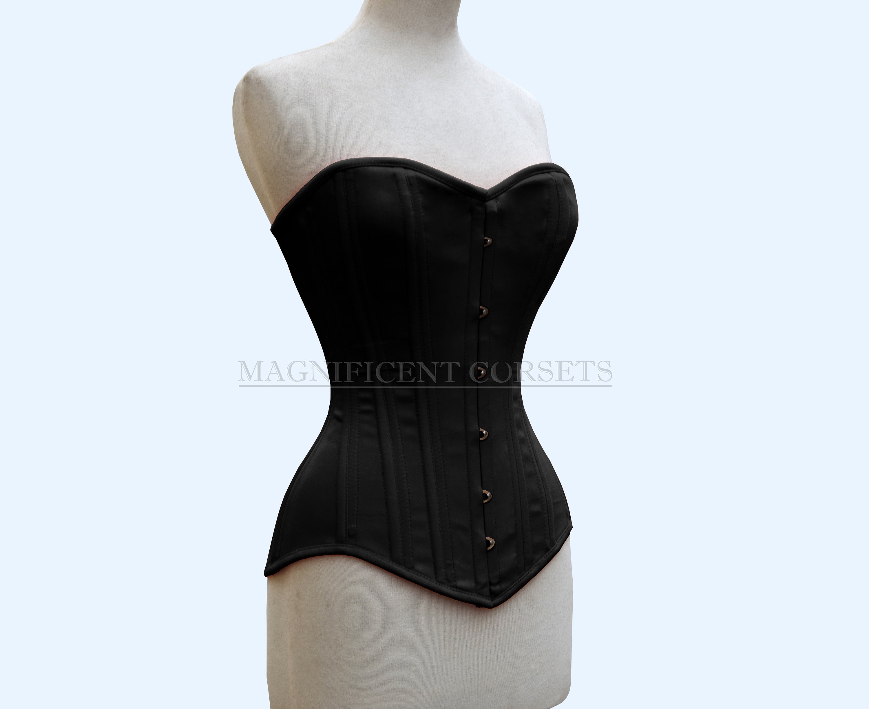 All Colors Available , Cotton Corset Overbust Double Steel Boned Longline Corset Multi Colour Heavy Duty Corset Waist Training Corset