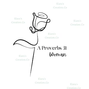 PROVERBS 31 Woman SVG PNG Cut Files for Cricut, Silohuette - Instant Download