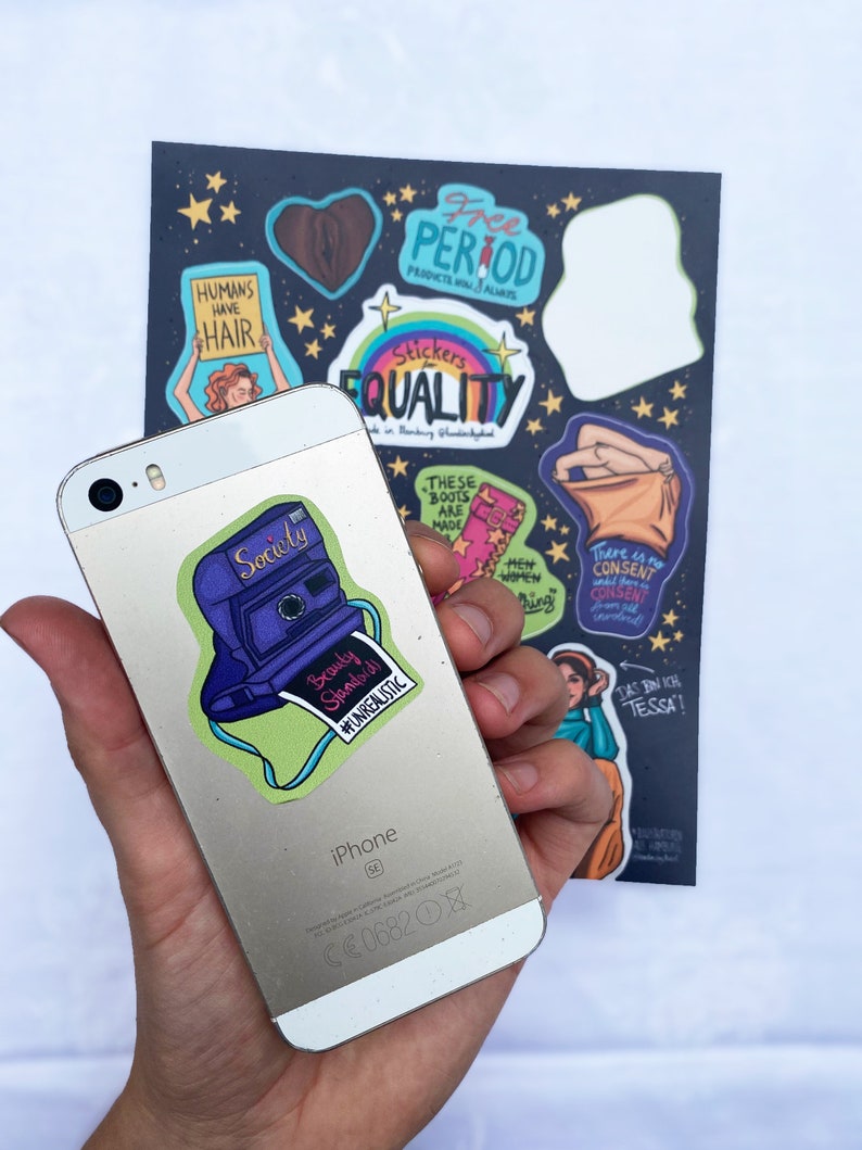 Sticker Sheet Feminism Equality by Hamburg Illustrator - Etsy