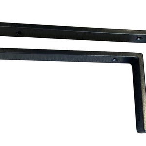 Metal L-shape Brackets for Shelving and Washbasin Tops, Industrial Heavy-duty Brackets, Wall Mounted Decorative Shelf Support Brackets