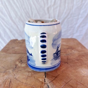 Vintage Blue and White Delfts Hand-painted Porcelain Coffee Mug “made ...