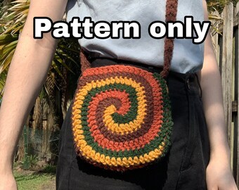 Swirly Crossbody Bag Crochet Pattern