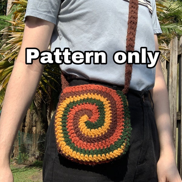 Swirly Crossbody Bag Crochet Pattern