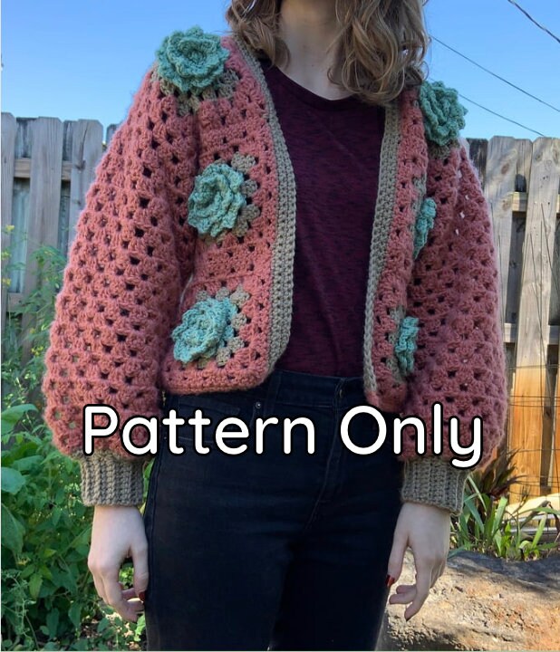 Patron de cardigan succulent au crochet