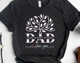 Custom Dad Shirt With Kids Names, Custom Dad Shirt , Personalized Shirt For Dad , Father's Day Shirt , New Dad Gift ,Birthday Gift Dad