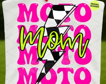 Moto Mom PNG, Motocross Mom Sublimation Design, Dirt Bike Racing Clipart, Motorcycle Sports Digital Graphic for Shirts