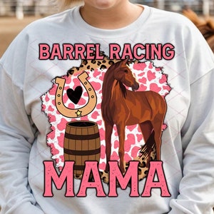 Barrel Racing Mama Horse Design (PNG)