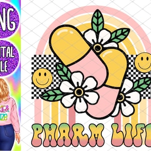 Retro, Pharm tech png, pharmacy tech png, pharmacy png, slingin pills to pay the bills png, pharm tech png, sublimation png, pharmacist png,