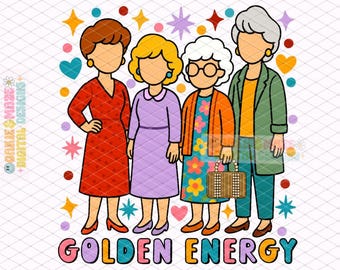 Golden Girls PNG Stay Golden Retro Sublimatie Design Funny Blanche Rose Dorothy Sophia Grafische Digitale Download voor Shirts Stickers Mokken