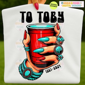 Red Solo Cup PNG Toby Keith Tribute Western Sublimation Design Country Music Graphic Digital Download for Shirts Mugs Stickers Party