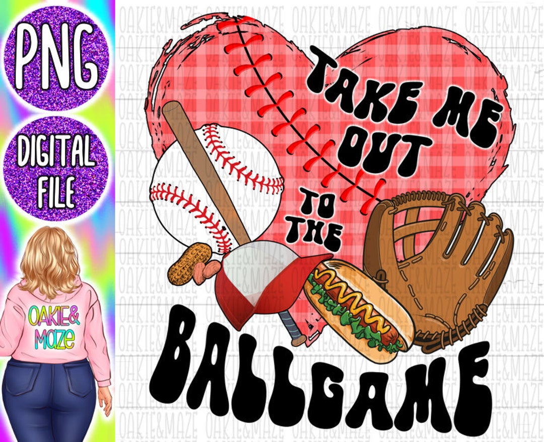 To the Ballgame Png Peanuts Bat Cute Funny Baseball Player Sublimation