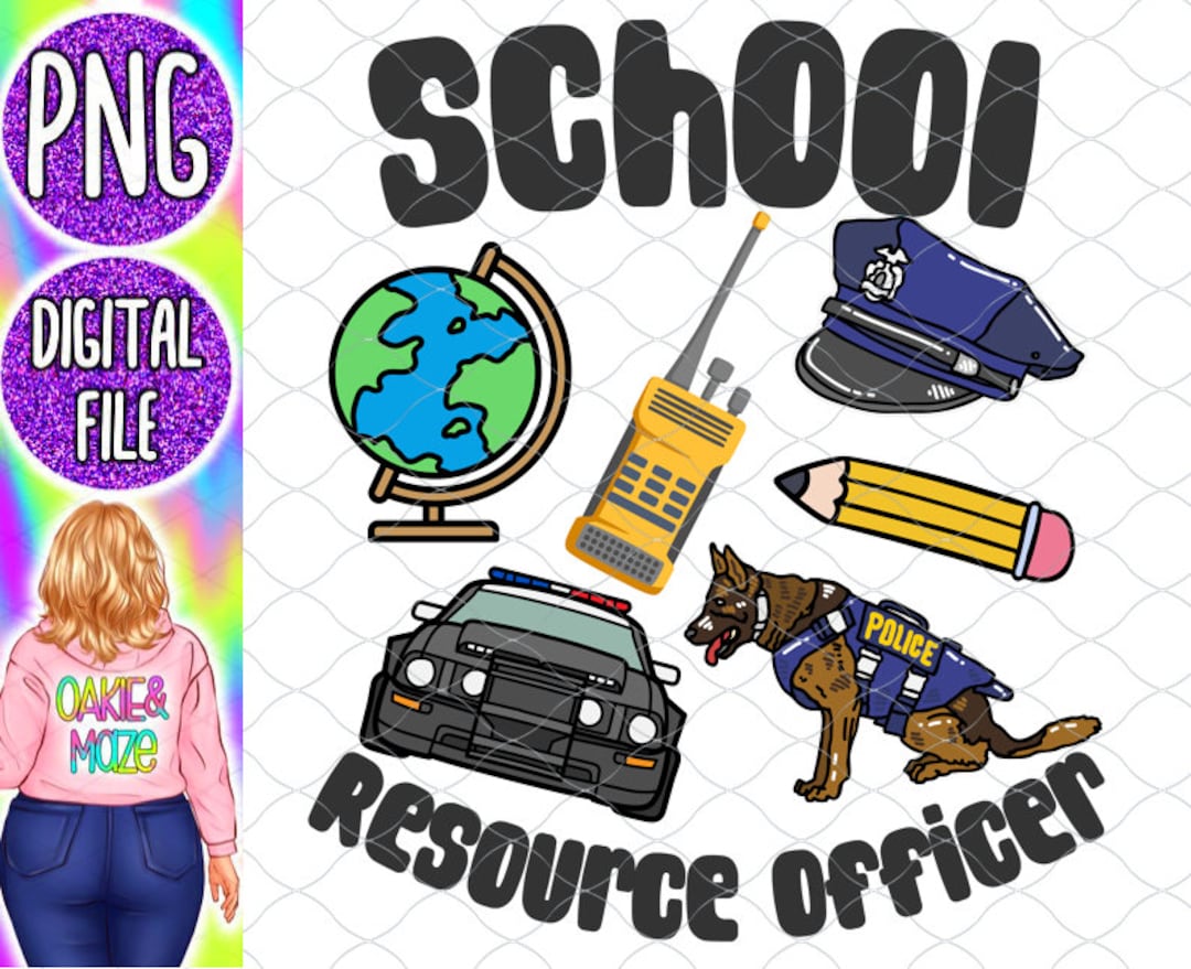 School Resource Officer Png Sublimation Design Download SRO Job Law