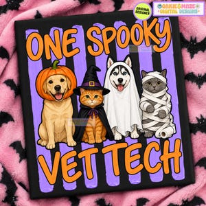 Divertido Halloween temporada espeluznante otoño trabajo de técnico veterinario trabajo técnico veterinario diseño png perro gato bruja calabaza trabajo veterinario humor png