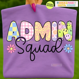 Admin squad cute women administrator administration job work school medical office receptionist management administrators sublimation png