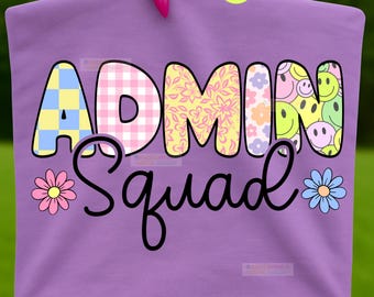 Admin squad cute women administrator administration job work school medical office receptionist management administrators sublimation png