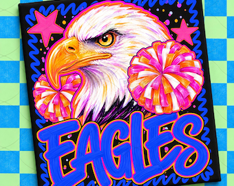 Eagle Pride PNG, School Spirit Mascot Sublimation, Football Sports Team Pride Design, School Digital Graphic teacher student parent sports