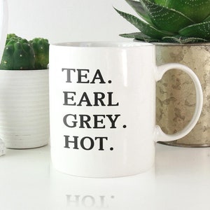 Tea Earl Grey Hot Mug | Classic Tea Lover Gift | Unique Earl Grey Tea Mug | Perfect Gift for Tea Enthusiasts