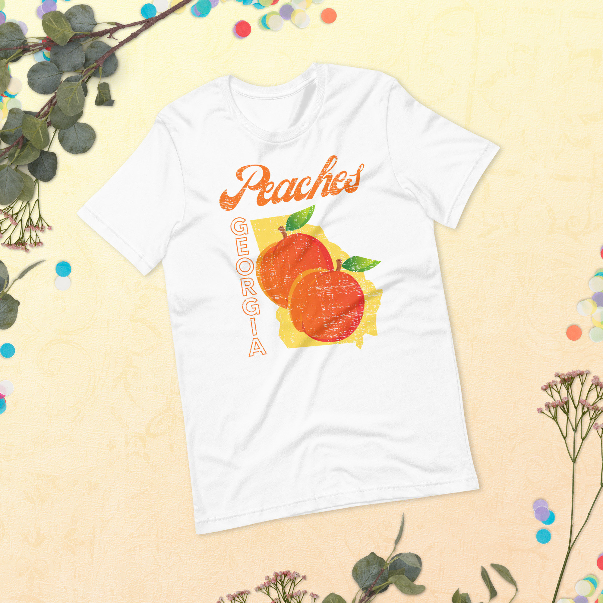 Peaches Georgia T-shirt | Peach Shirt | Fruity Streetwear