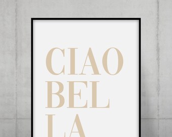 Ciao Bella Print: Italian Elegance Fashion Wall Art