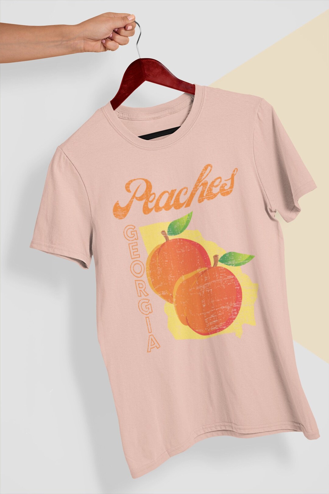 ★SATUR★ Banana Tree Graphic Short Sleeve T-Shirt Peach Cor il_1080xN.4663040337_9dp9.jpg