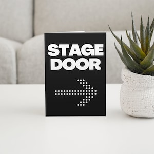 porta da fase cartão comemorativo | Cartão de aniversário do professor do drama | Artes ao vivo