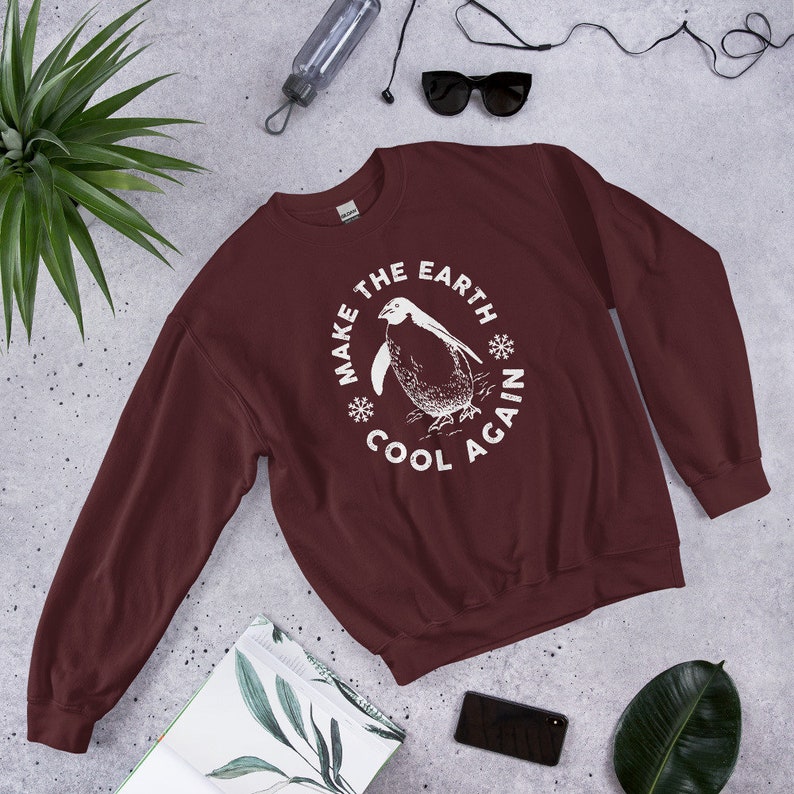 Make Earth Cool Again - Sustainably Made Unisex Sweatshirt main image 1
