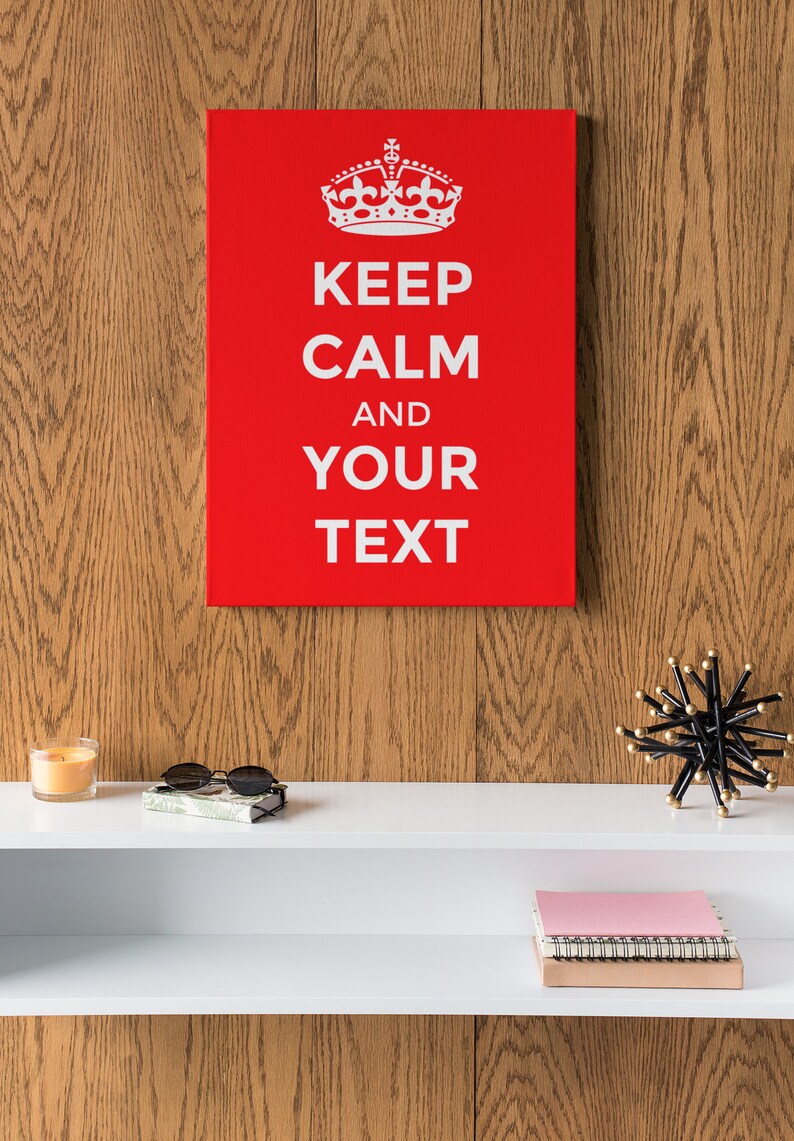 Personalised Keep Calm and Carry on Print Custom Poster - Etsy