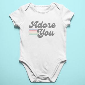 Adore You Baby Bodysuit: Love Inspired Cotton Bodysuit