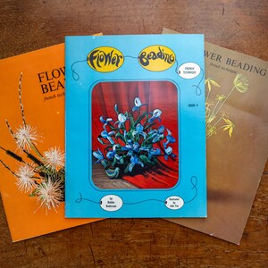 Vintage Flower Beading: French Technique Book Set (Books 1–3) by Bobbe Anderson | 1968