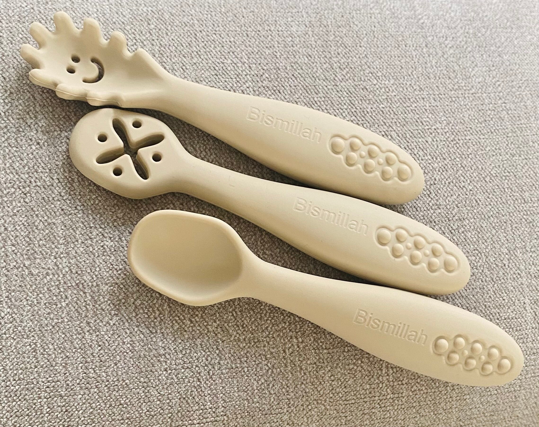 Bismillah Embossed Muslim Baby Cutlery Islamic Cutlery Set Etsy