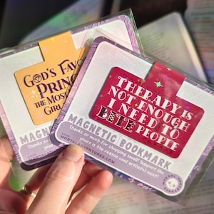 BG3 Magnetisches Lesezeichen: Freche Meme Lesezeichen - 6,5 cm, doppelseitiges Design