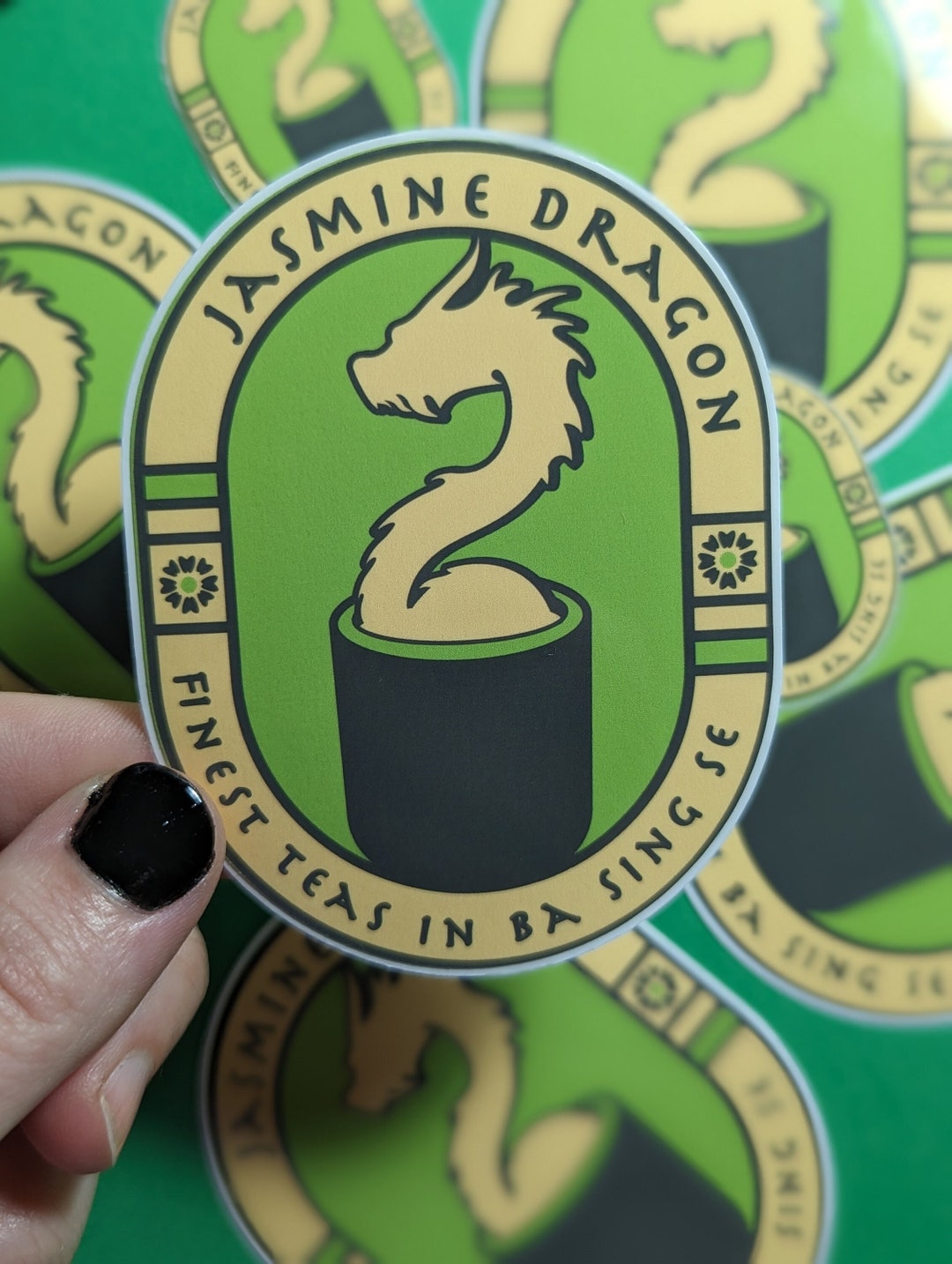 Jasmine Dragon Merch 3 Vinyl Sticker, Waterproof Etsy