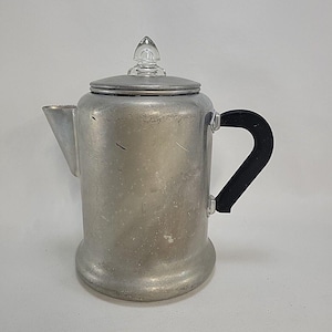 Vintage WEST BEND réchaud de camping en aluminium avec percolateur 8 tasses de camping