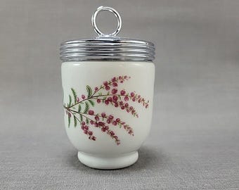 Royal Worcester Egg Coddler Dunrobin Heather Pattern