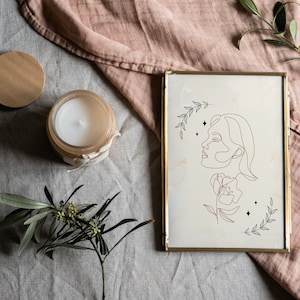 Minimalist Abstract Scribble Fine Line Downloadable/ Printable Art | Modern Art Decor