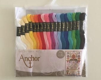 Anchor Mouline Stranded Cotton Thread 18 Skeins , Anchor Stranded Cotton, Anchor Embroidery Thread, Anchor Muline Floss, Embroidery Thread