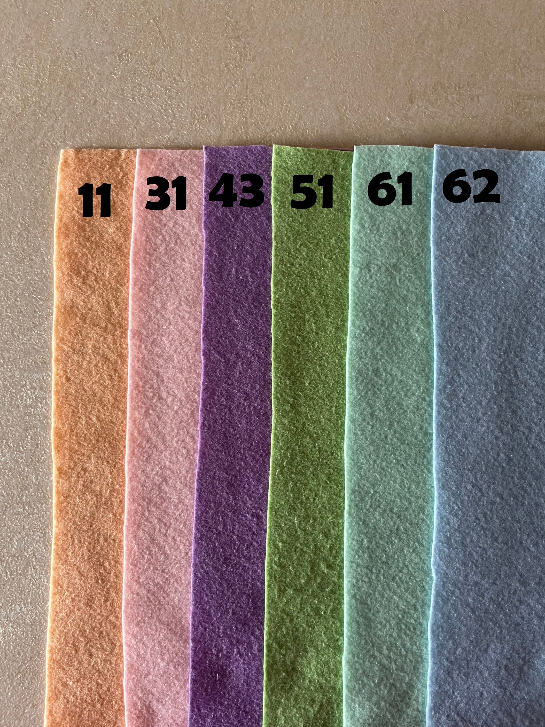 Wool Blend Felt Sheets 9 X 12, Craft Felt Sheets 20 X 30 Cm, Different