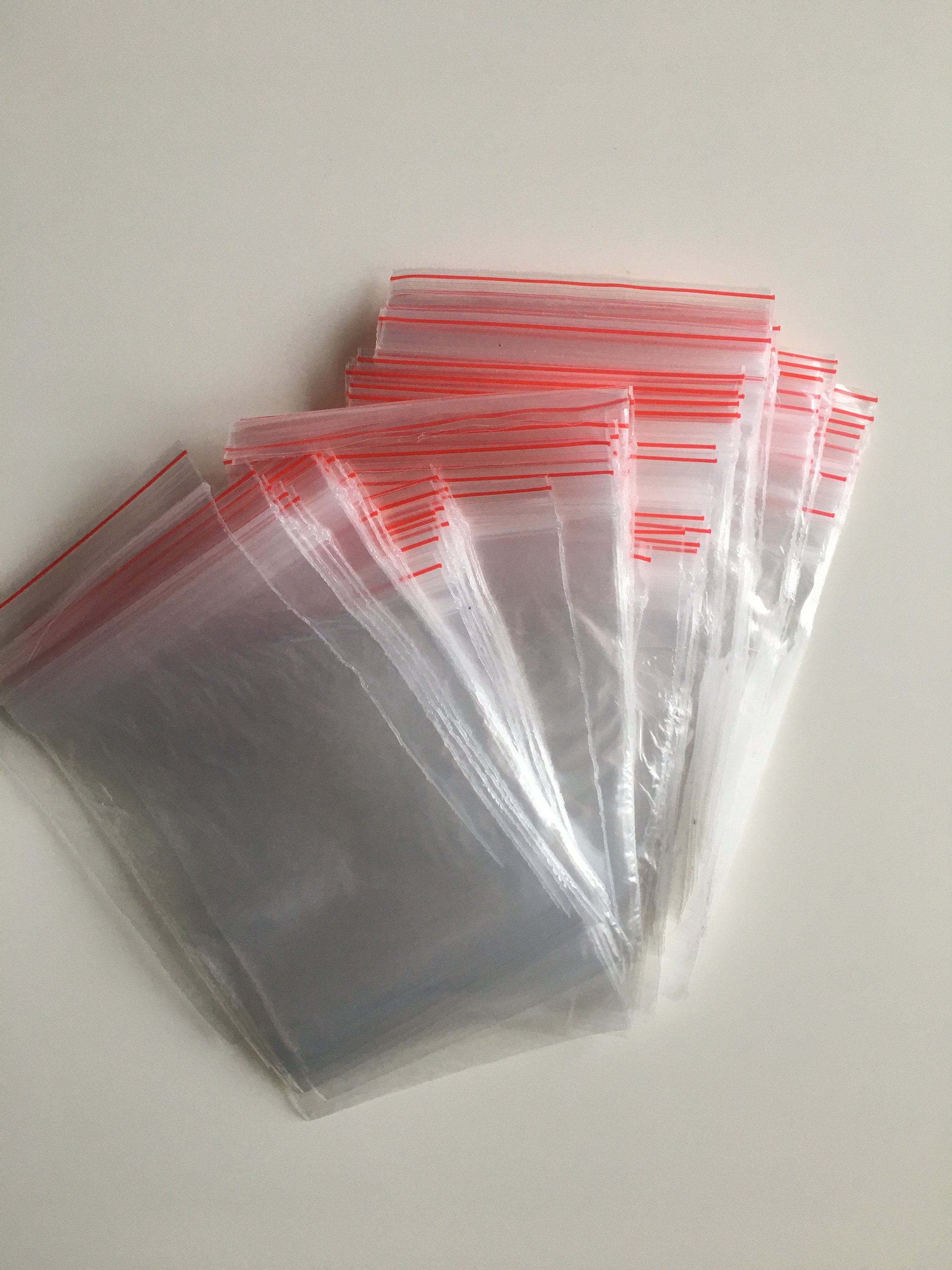 Clear Zip Lock Plastic Bags Self Adhesive Resealable Zip Lock Reusable  Small and Medium Baggies, Storage or Shipping Jewellery Bag -  Sweden