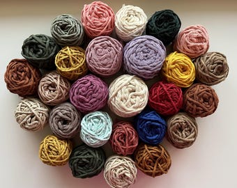 3 mm Cotton Macrame Yarn 50 Gr, 70 Gr, 150 Gr, 250 Gr, 500 Gr, 3 mm Single Strand Macrame Cord, Single Twist String