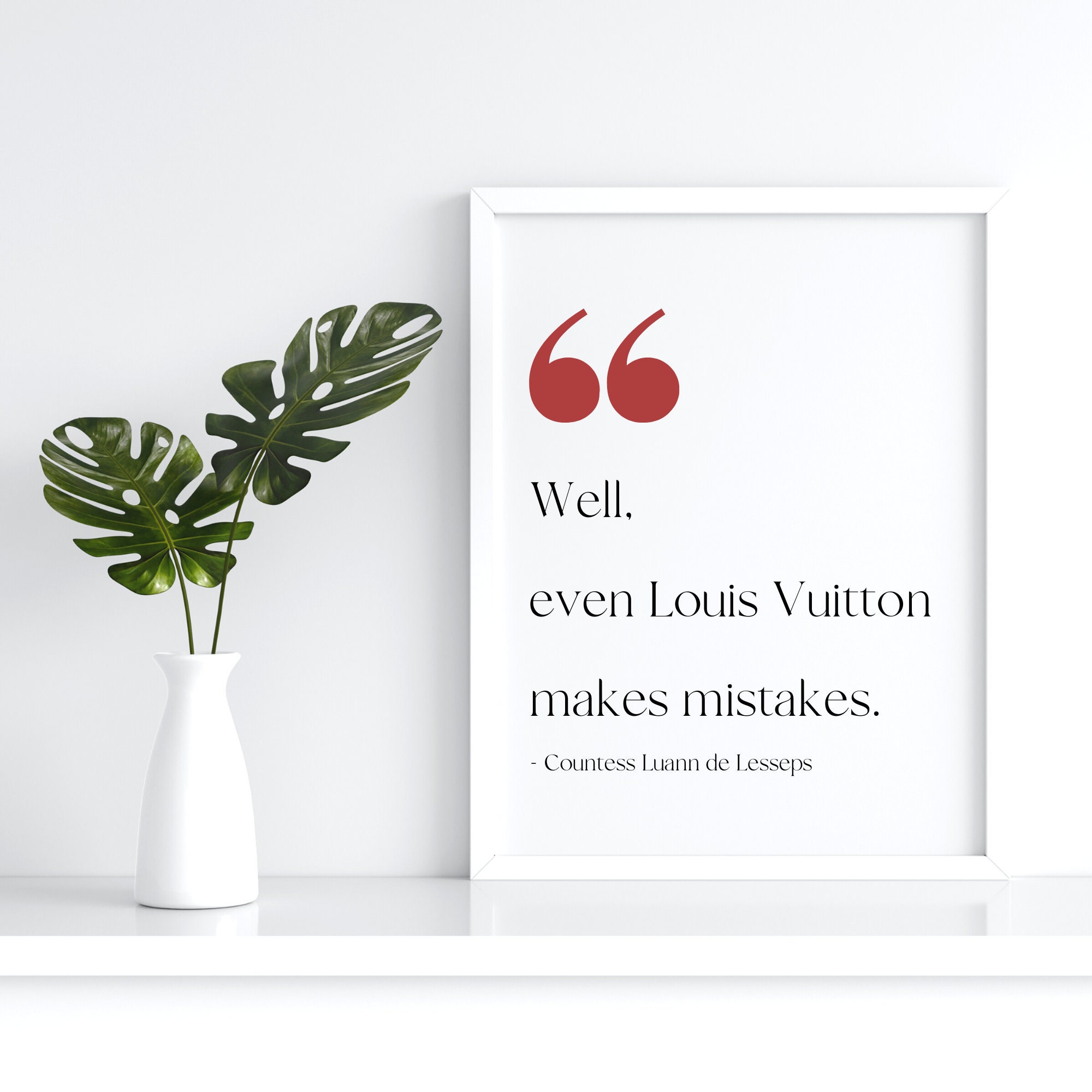 Even Louis Vuitton Makes Mistakes - Countess Luann Kids Baby